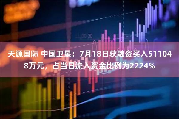 天源国际 中国卫星：7月18日获融资买入511048万元，占当日流入资金比例为2224%
